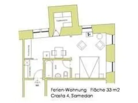 Crasta 4, Appartement 2 personnes à Samedan - Photo 6