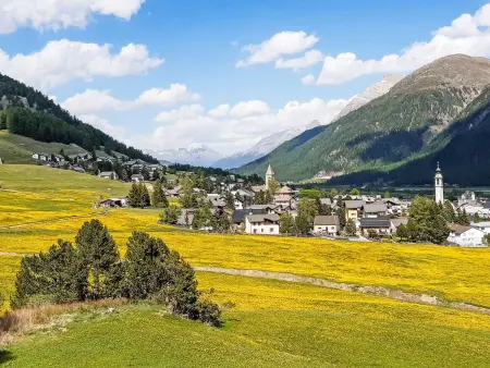 Chesa Suot Rövens, Appartement 5 personnes à Samedan - Photo 9