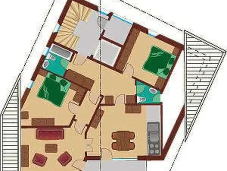 La Stüerta, Appartement 4 personnes à Pontresina - Photo 9