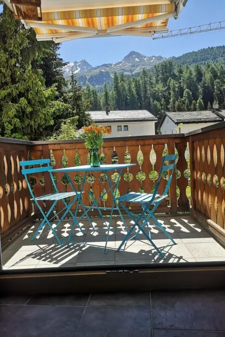 4 Bettwohnung Üerts, Appartement 4 personnes à Sils Maria - Photo 1