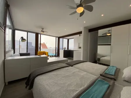 Cotillo Sunshine Penthouse mit Meerblick, Appartement 2 personnes à La Oliva - Photo 3