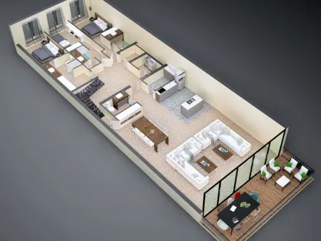 Luxuswohnung direkt am Strand, Maison 7 personnes à Colònia St Jordi - Photo 59