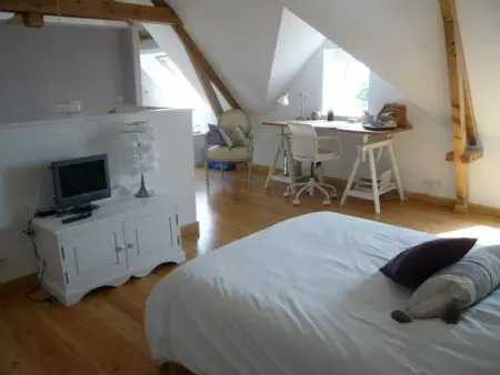 Charmantes Steinhaus in der Nähe des Meeres, Maison 2 personnes à Portbail - Photo 12