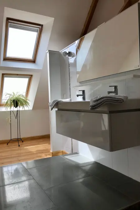 Charmantes Steinhaus in der Nähe des Meeres, Maison 2 personnes à Portbail - Photo 13