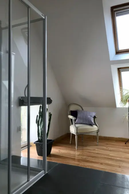 Charmantes Steinhaus in der Nähe des Meeres, Maison 2 personnes à Portbail - Photo 14