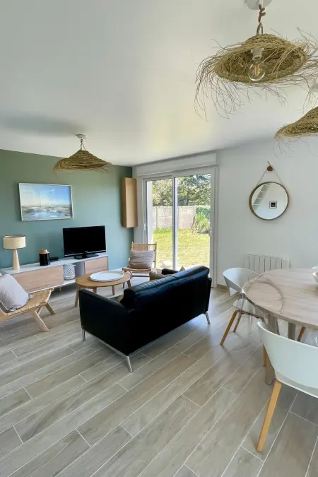 Haus im Erdgeschoss in Strandnähe, Maison 2 personnes à Portbail - Photo 13