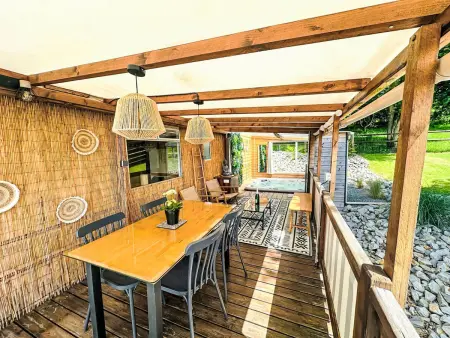 Mobilheim mit privatem Premium-Jacuzzi, Appartement 2 personnes à Anneville sur Scie - Photo 6
