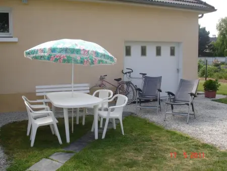 Pavillon  mit eigenem Parkplatz, Maison 4 personnes à Hauteville sur Mer - Photo 11
