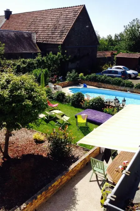 Longère mit Pool, Maison 9 personnes à La Croix Avranchin - Photo 2