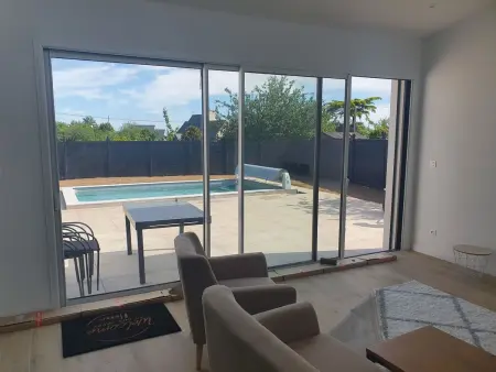neues Haus in Meeresnähe mit beheiztem Pool, Maison 8 personnes à Fouesnant - Photo 6