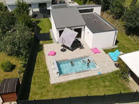 neues Haus in Meeresnähe mit beheiztem Pool, Maison 8 personnes à Fouesnant - Photo 8
