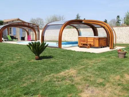 Villa  La Bergerie  mit Privatpool und Spa, Maison 8 personnes à Romans - Photo 19