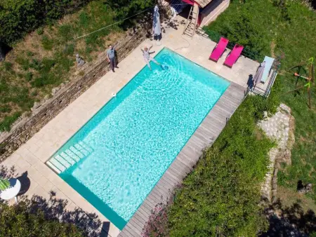 Klimatisiertes Ferienhaus mit Pool, Maison 7 personnes à Largentière - Photo 24