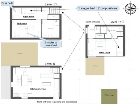Haus  La Croix Dupuy  mit privatem Pool, Maison 7 personnes à Largentière - Photo 39