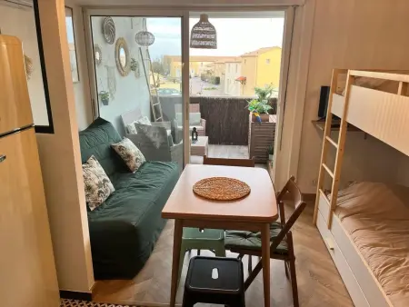 Seaside Tropical Duplex mit Pool, Appartement 6 personnes à Frontignan - Photo 15
