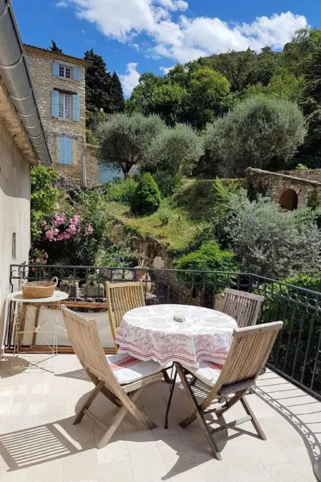 Provenzalisches Haus aus Naturstein in Gigondas, Maison 4 personnes à Gigondas - Photo 9
