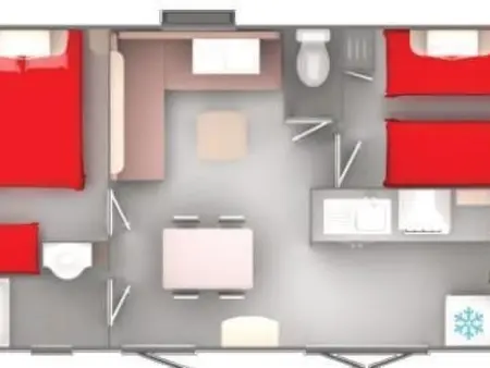 Mobilheim an der Cote d'Azur, Appartement 5 personnes à Les Issambres - Photo 6