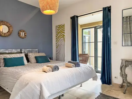Klimatisiertes Mas Les Heures Bleues mit Pool, Maison 14 personnes à Lorgues - Photo 22