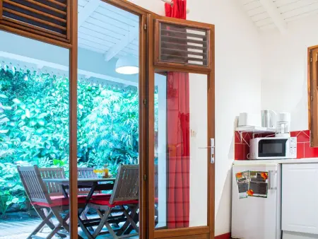 Domäne mit Terrasse, Appartement 2 personnes à Deshaies - Photo 2