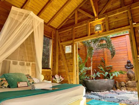Jungle Lodge Privater Swimmingpool, Appartement 3 personnes à Deshaies - Photo 11