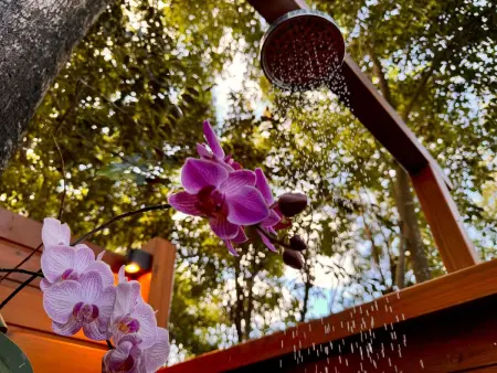 Cabane Aux Etoiles Au Jardin des Colibris (Sternenhütte im Garten der Hummingbi - Photo 10