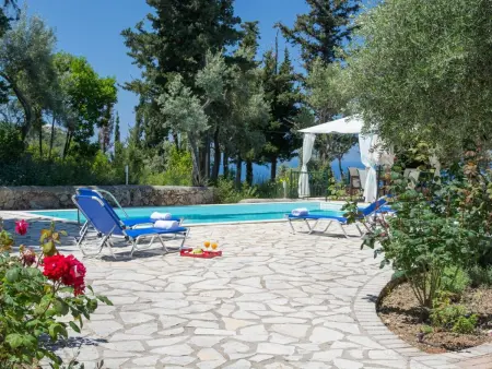 Villa mit Pool und majestätischem Meerblick, Maison 6 personnes à Vafkeri - Photo 1