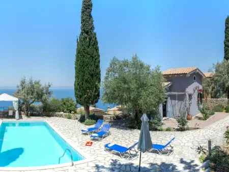 Villa mit Pool und majestätischem Meerblick, Maison 6 personnes à Vafkeri - Photo 3