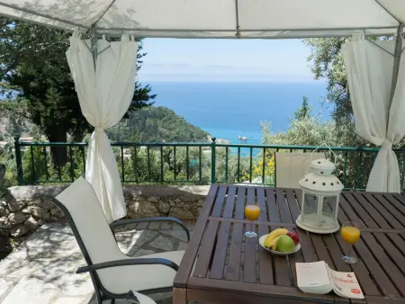 Villa mit Pool und majestätischem Meerblick, Maison 6 personnes à Vafkeri - Photo 5