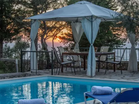 Villa mit Pool und majestätischem Meerblick, Maison 6 personnes à Vafkeri - Photo 11
