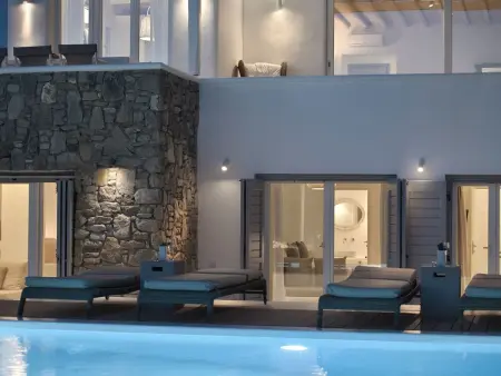 Villa Serene zu Fuß zu 4 Stränden, Maison 10 personnes à Mykonos City - Photo 7
