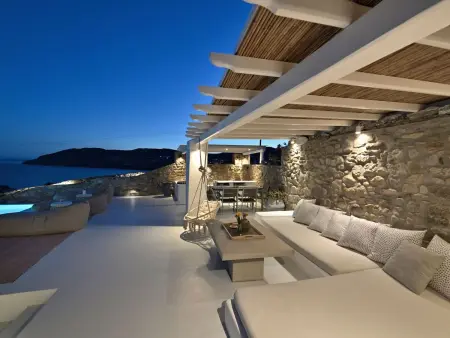 Villa Serene zu Fuß zu 4 Stränden, Maison 10 personnes à Mykonos City - Photo 9