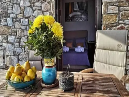 mit Privatpool für 8 Personen und 2 Kinder in Megas Gialos, Kykladen - Photo 9