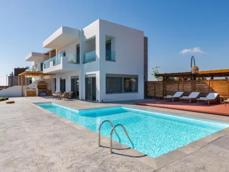 Villa Pounentis auf einem Hügel in Lachania, Maison 8 personnes à Gennadi - Photo 2