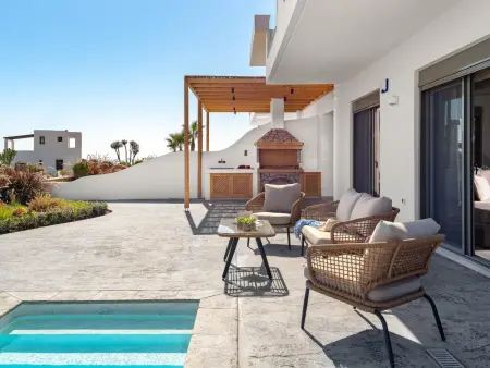 Villa Pounentis auf einem Hügel in Lachania, Maison 8 personnes à Gennadi - Photo 22