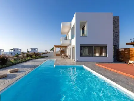 Villa Pounentis auf einem Hügel in Lachania, Maison 8 personnes à Gennadi - Photo 31