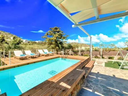 Cretan Lodge  mit Blick auf das Wasser, Maison 7 personnes à Agios Nikolaos (Crete) - Photo 3