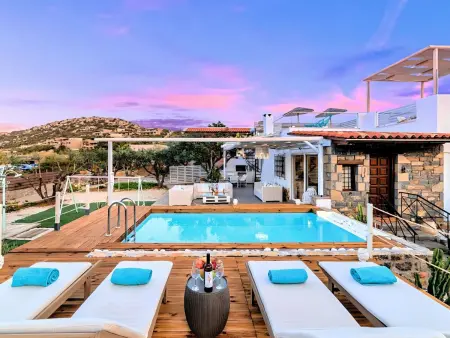 Cretan Lodge  mit Blick auf das Wasser, Maison 7 personnes à Agios Nikolaos (Crete) - Photo 28