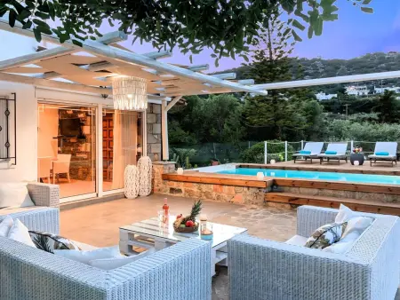 Cretan Lodge  mit Blick auf das Wasser, Maison 7 personnes à Agios Nikolaos (Crete) - Photo 30