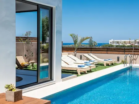 Ferienvilla  Fos  mit Blick auf das Wasser, Maison 10 personnes à Agia Marina - Photo 3