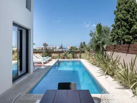 Ferienvilla  Fos  mit Blick auf das Wasser, Maison 10 personnes à Agia Marina - Photo 6
