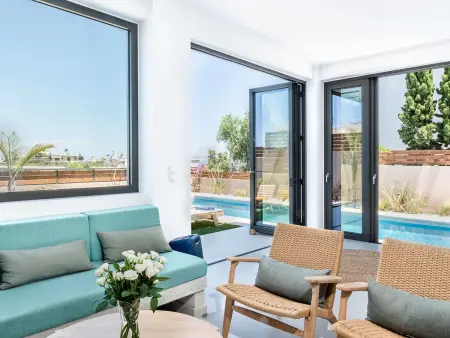Ferienvilla  Fos  mit Blick auf das Wasser, Maison 10 personnes à Agia Marina - Photo 10