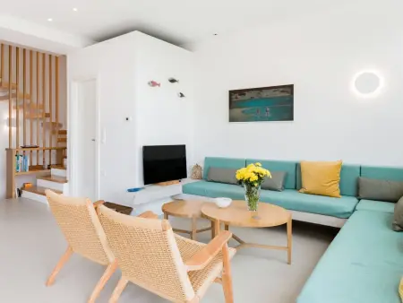 Ferienvilla  Fos  mit Blick auf das Wasser, Maison 10 personnes à Agia Marina - Photo 12