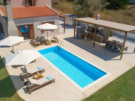 Vegghera Villa  mit Bergblick, Maison 8 personnes à Georgioupoli - Photo 6