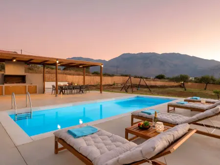 Vegghera Villa  mit Bergblick, Maison 8 personnes à Georgioupoli - Photo 32