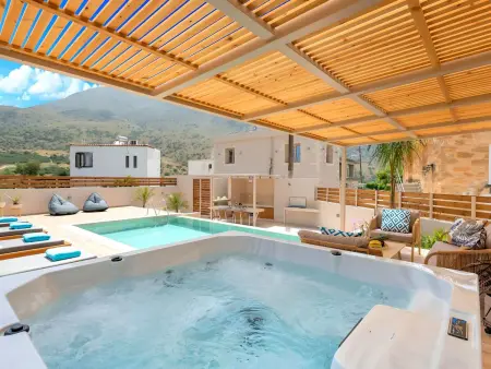 Hidden Gem Pool und Jacuzzi, Maison 6 personnes à Georgioupoli - Photo 12