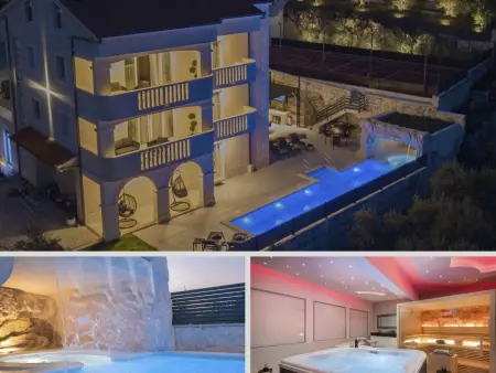 Luxuriöse Villa Elais für 10 Personen, Maison 10 personnes à Podstrana - Photo 27