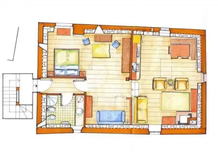 Open Space Penthouse im Schloss mit Seeblick, Appartement 6 personnes à Fonteno - Photo 26
