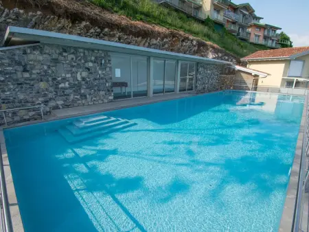 Wohnung mit Panaoramaterrasse und Pool, Appartement 6 personnes à Fonteno - Photo 14
