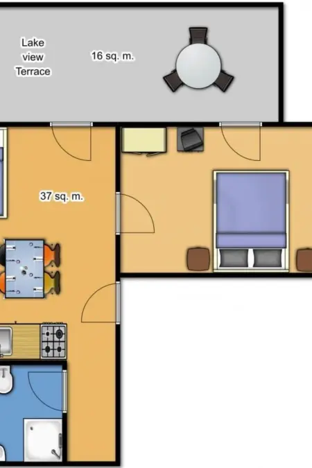 Angenehme Wohnung in Solarolo mit Parkplatz, Appartement 4 personnes à Manerba - Photo 30