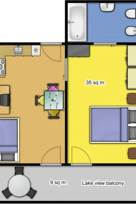 Appartement für 3 Personen, Appartement 3 personnes à Manerba - Photo 34